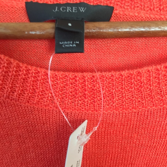NWT J CREW LINEN DROP SHOULDER SHORT SWEATER - Picture 5 of 7